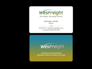 Business Card Design by Creations Box 2015 for Wesfreight | Design: #14594221