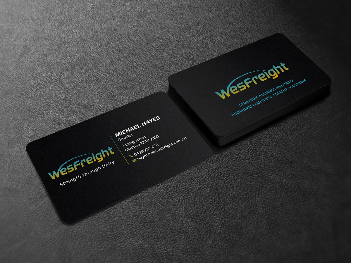 Business Card Design by Creations Box 2015 for Wesfreight | Design #14603859