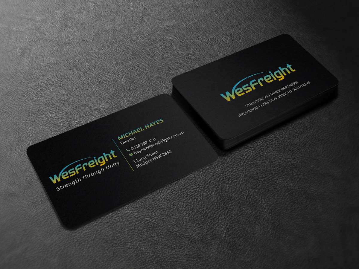 Diseño de Tarjeta de Presentación por Creations Box 2015 para Wesfreight | Diseño #14618263