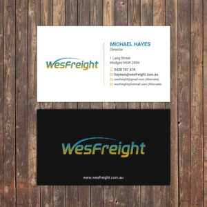 Business Card Design by Sky007 for Wesfreight | Design #14586848