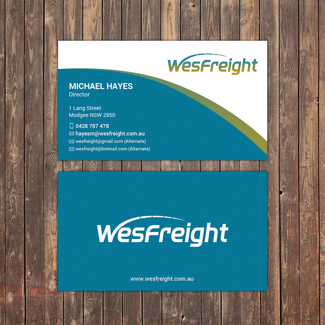 Diseño de Tarjeta de Presentación por Sky007 para Wesfreight | Diseño #14617645