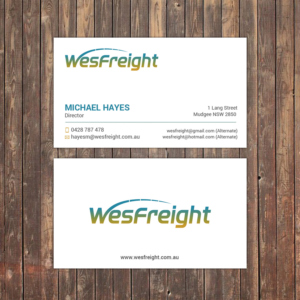 Business Card Design by Sky007 for Wesfreight | Design: #14617694