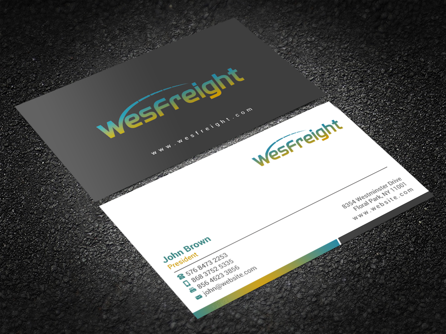 Business Card Design by Brand aid for Wesfreight | Design #14588597