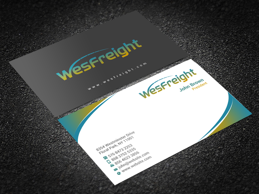 Diseño de Tarjeta de Presentación por Brand aid para Wesfreight | Diseño #14588607