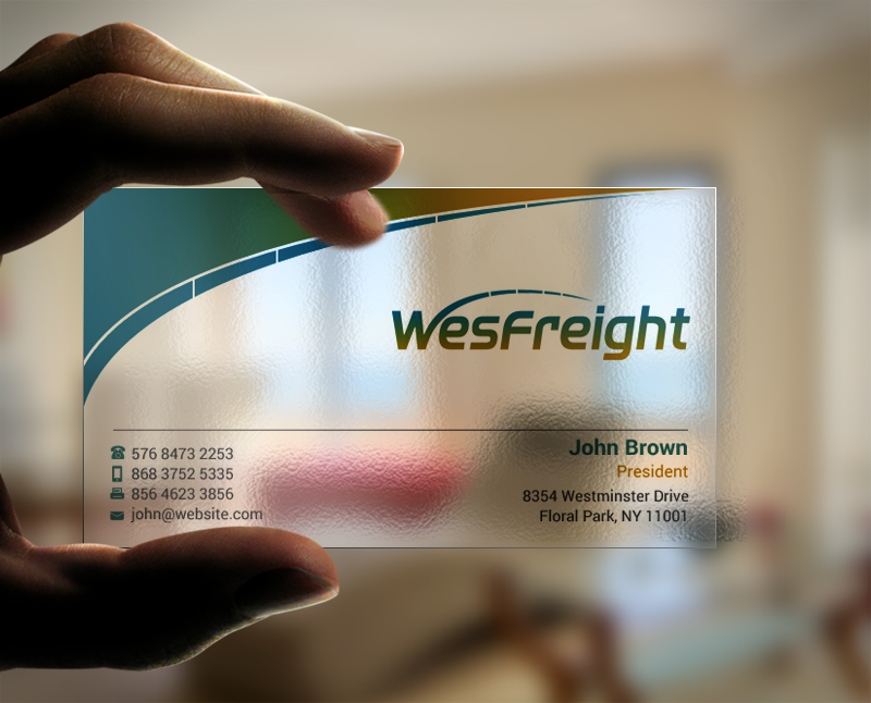 Diseño de Tarjeta de Presentación por Brand aid para Wesfreight | Diseño #14589276