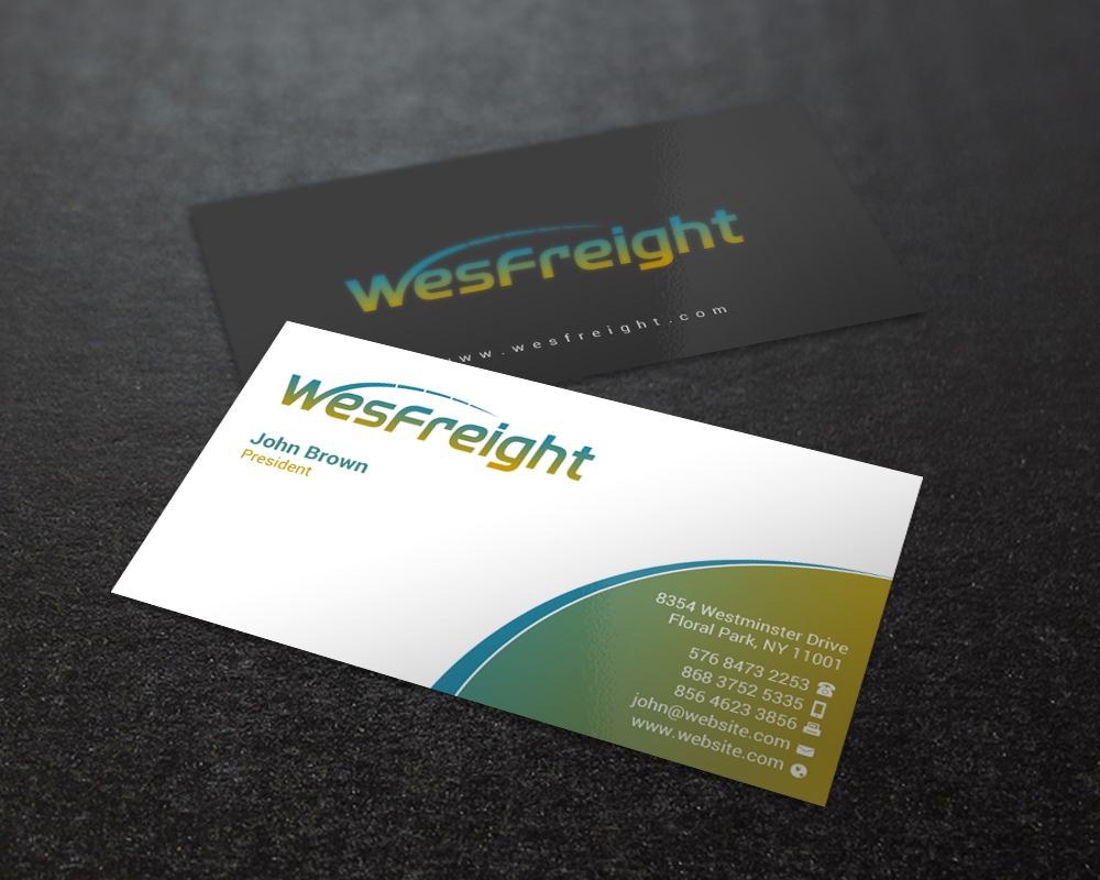 Business Card Design by Brand aid for Wesfreight | Design #14589599