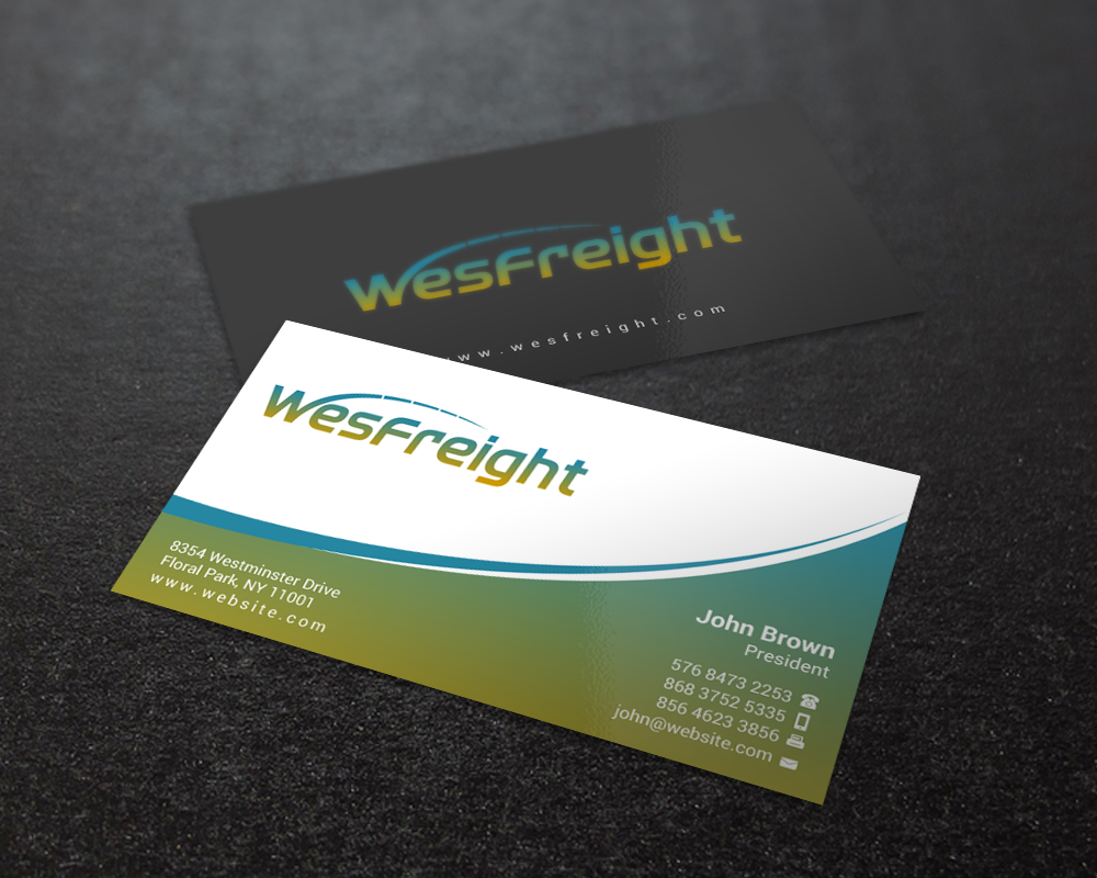 Diseño de Tarjeta de Presentación por Brand aid para Wesfreight | Diseño #14589600