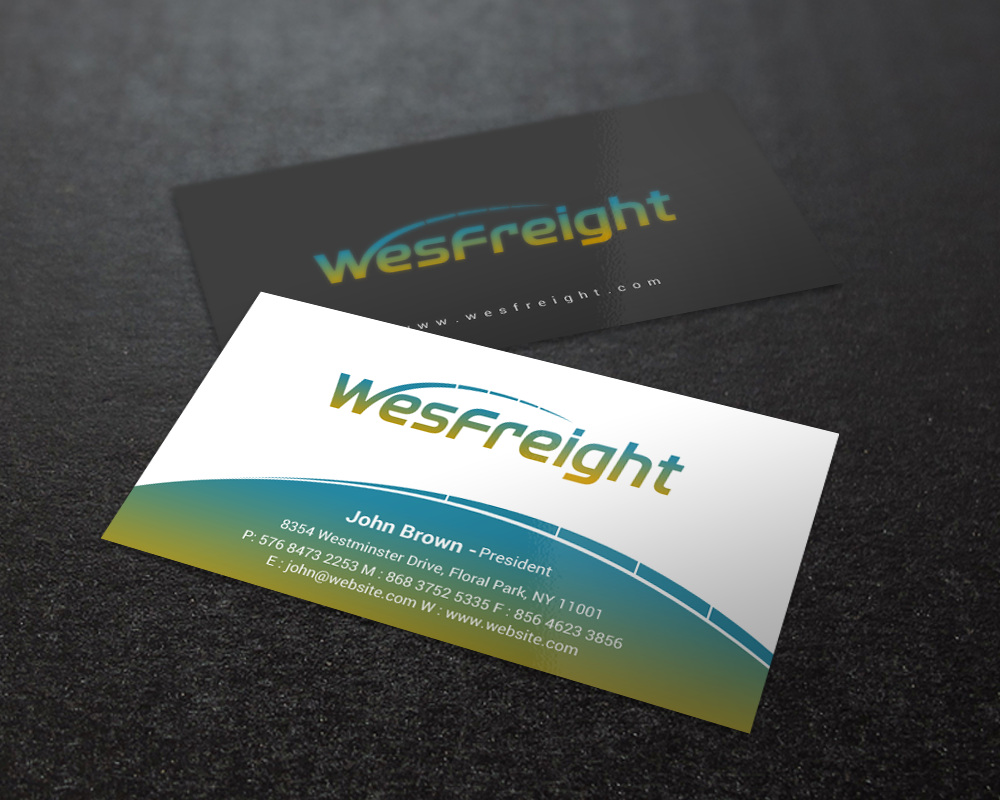 Diseño de Tarjeta de Presentación por Brand aid para Wesfreight | Diseño #14589601