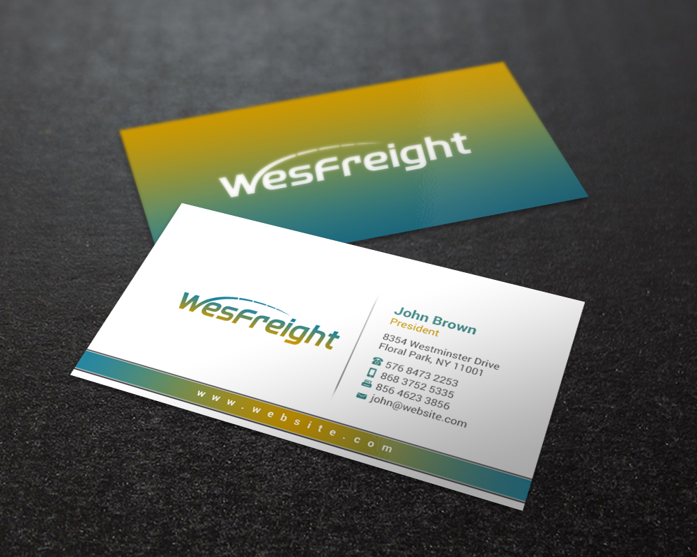 Business Card Design by Brand aid for Wesfreight | Design #14589833