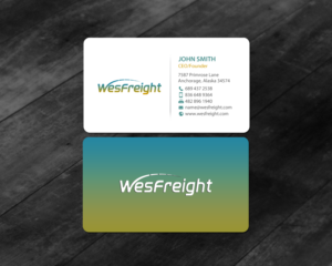 Business Card Design by chandrayaan.creative for Wesfreight | Design #14587322