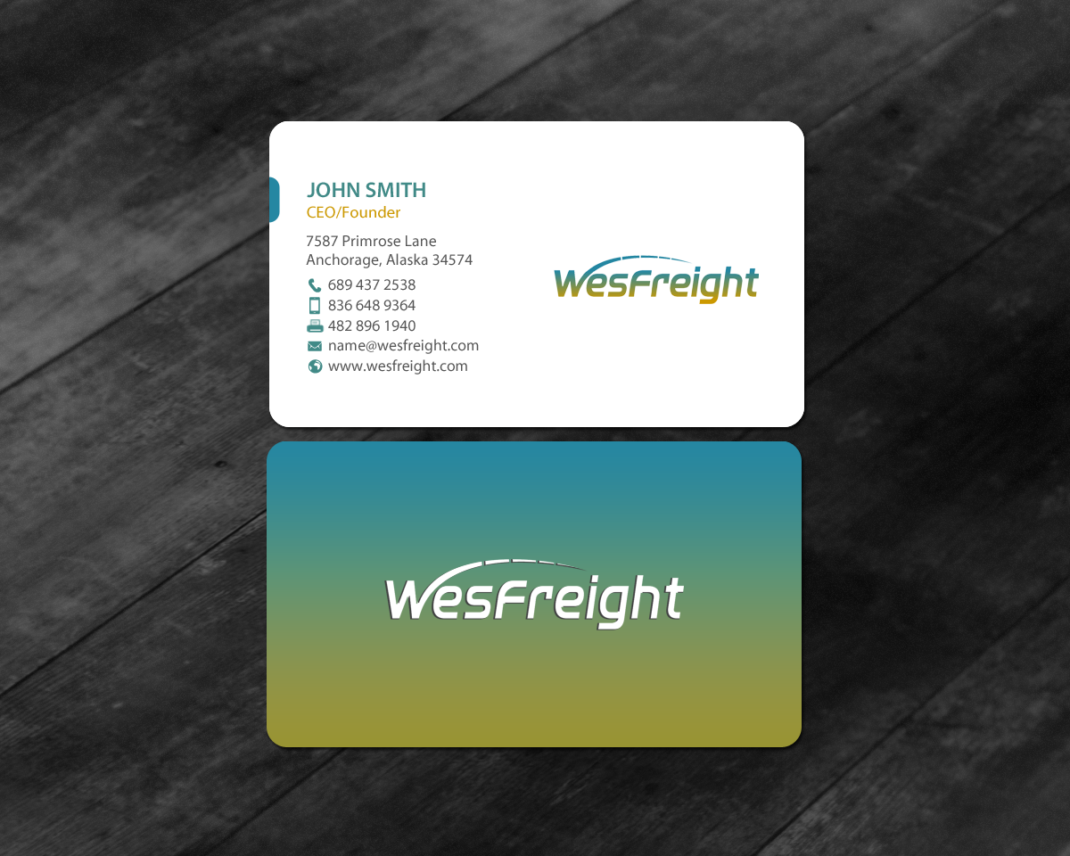 Business Card Design by chandrayaan.creative for Wesfreight | Design #14587325