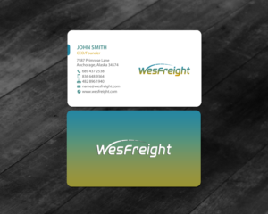 Diseño de Tarjeta de Presentación por chandrayaan.creative para Wesfreight | Diseño: #14587325