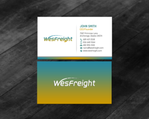Diseño de Tarjeta de Presentación por chandrayaan.creative para Wesfreight | Diseño: #14587334