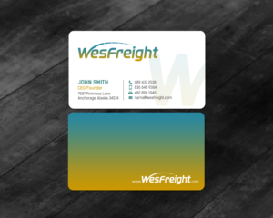 Diseño de Tarjeta de Presentación por chandrayaan.creative para Wesfreight | Diseño: #14587336
