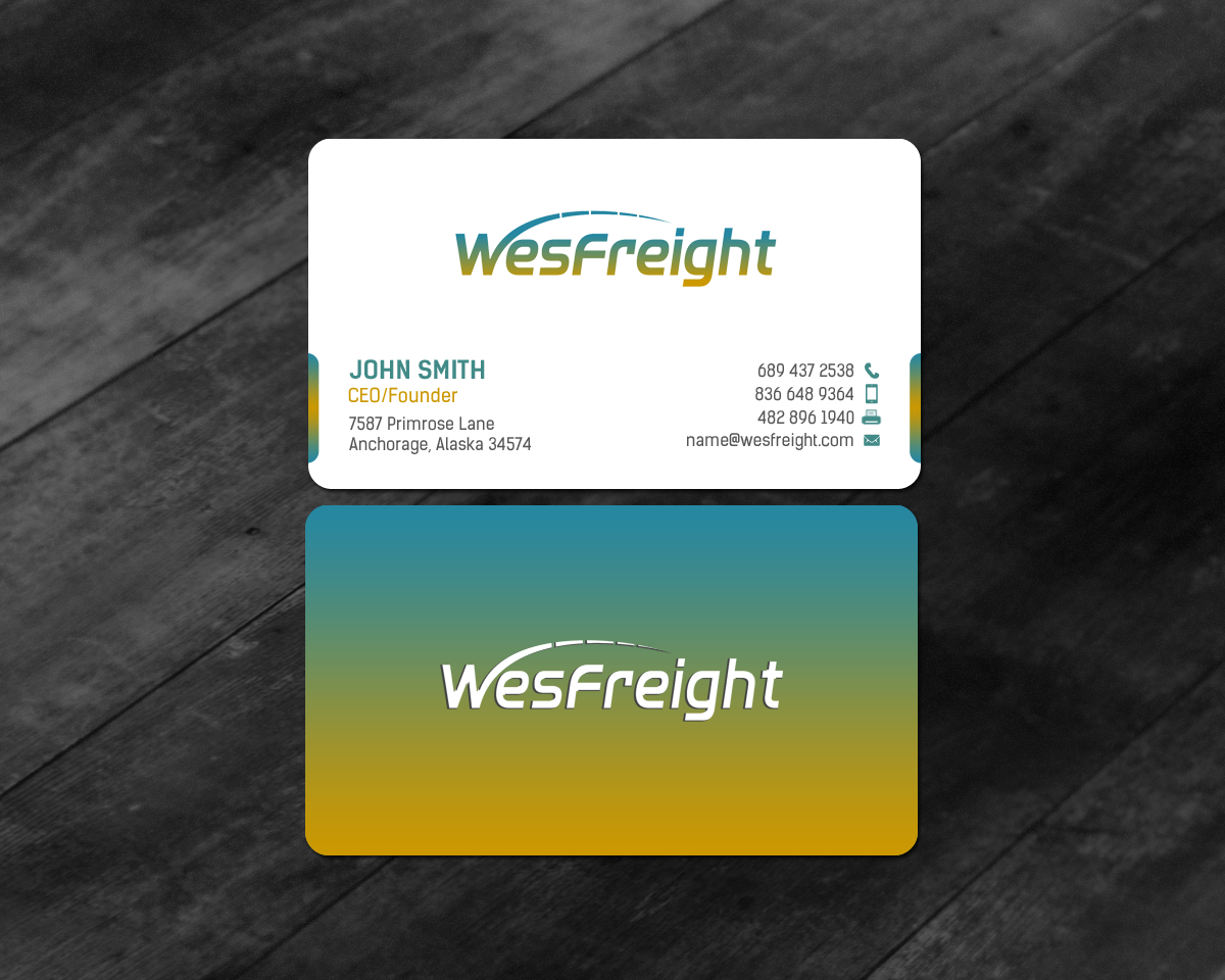 Business Card Design by chandrayaan.creative for Wesfreight | Design #14587337