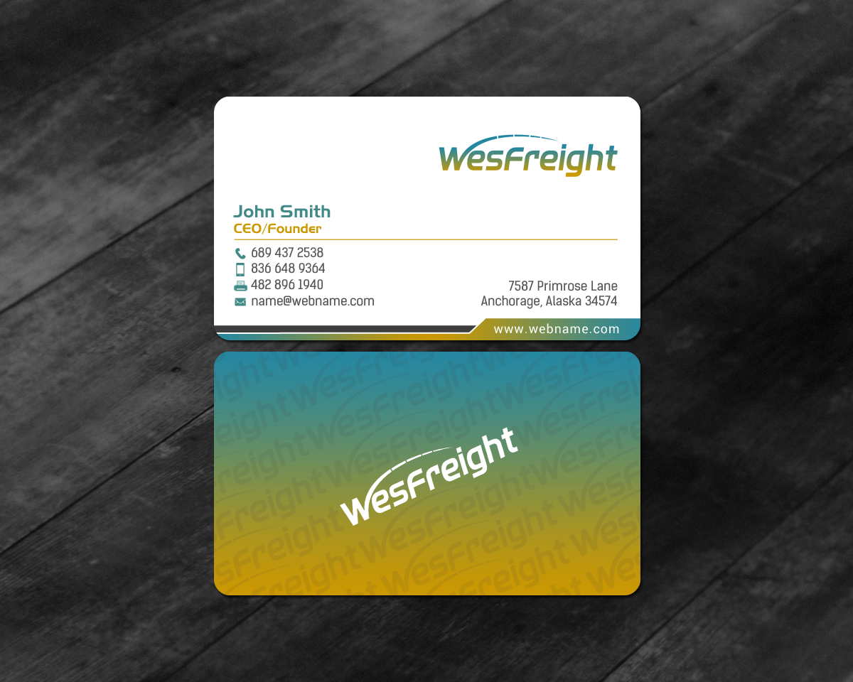 Business Card Design by chandrayaan.creative for Wesfreight | Design #14587340