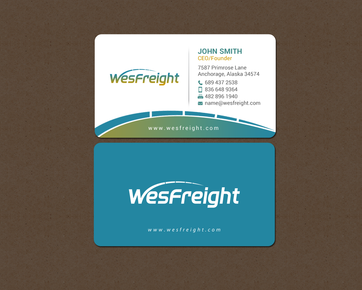 Business Card Design by chandrayaan.creative for Wesfreight | Design #14588224