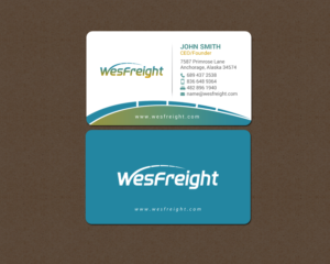 Diseño de Tarjeta de Presentación por chandrayaan.creative para Wesfreight | Diseño: #14588224