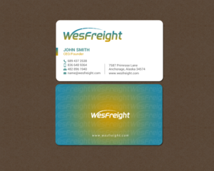 Diseño de Tarjeta de Presentación por chandrayaan.creative para Wesfreight | Diseño: #14588227
