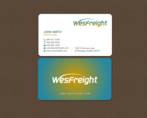 Diseño de Tarjeta de Presentación por chandrayaan.creative para Wesfreight | Diseño: #14588228