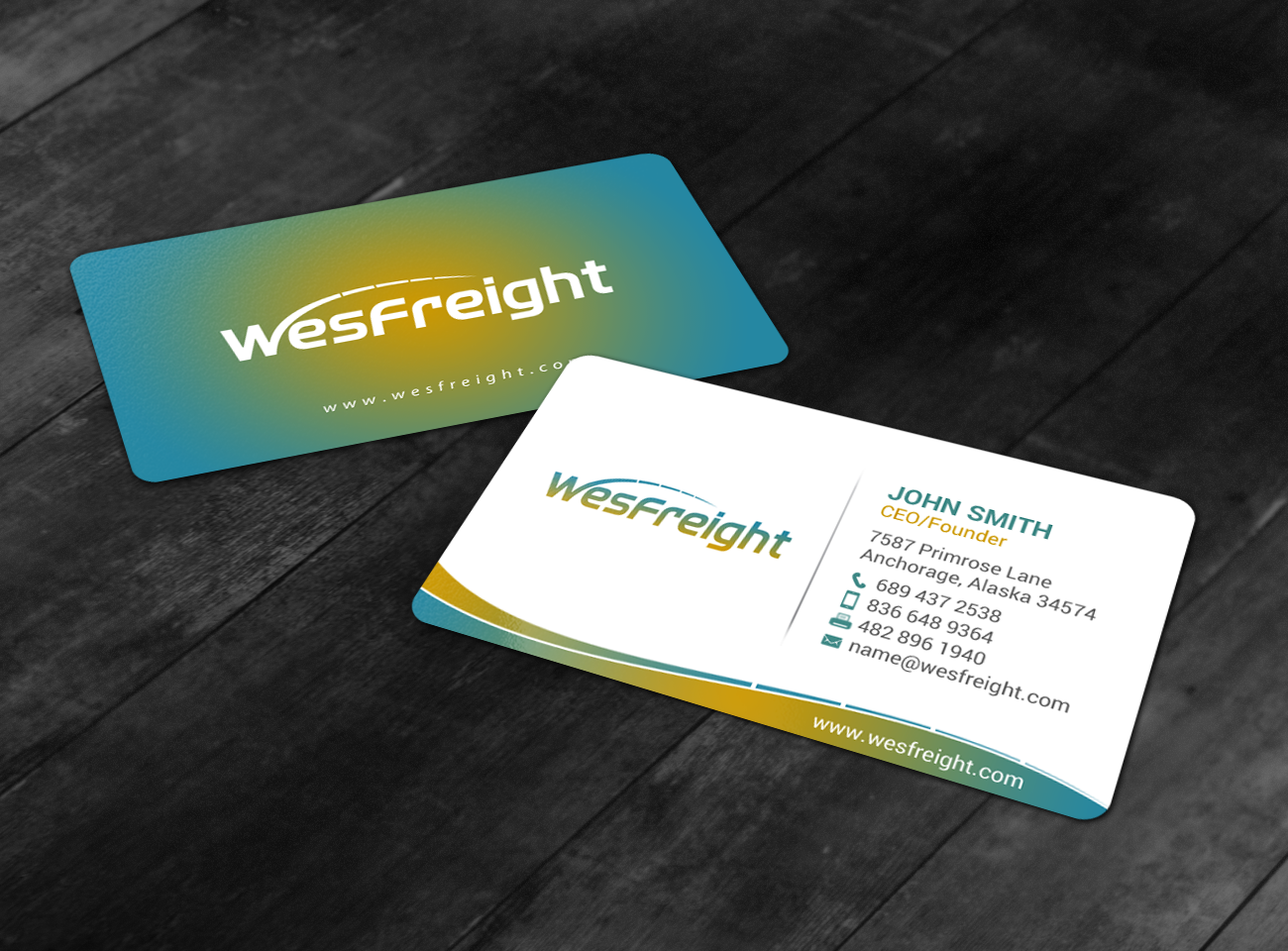 Business Card Design by chandrayaan.creative for Wesfreight | Design #14588230