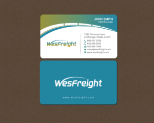 Diseño de Tarjeta de Presentación por chandrayaan.creative para Wesfreight | Diseño: #14588232