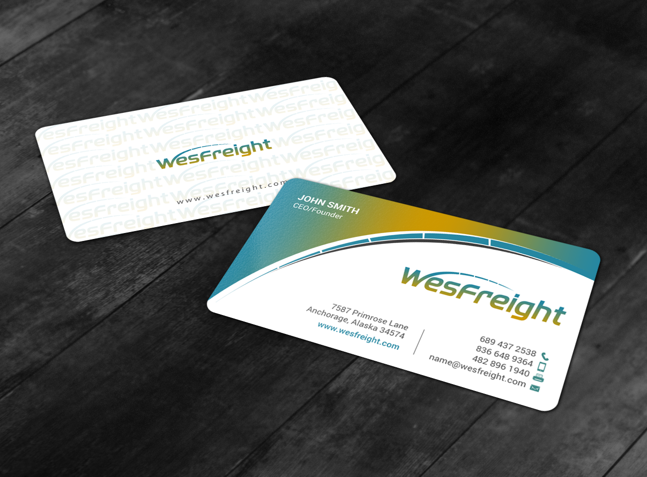 Design de Carte de Visite par chandrayaan.creative pour Wesfreight | Design #14589903
