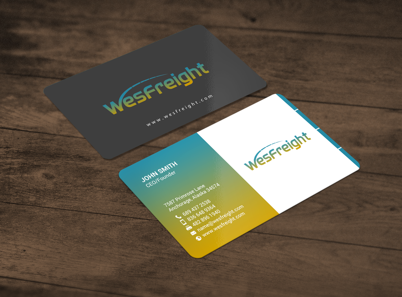 Business Card Design by chandrayaan.creative for Wesfreight | Design #14589909