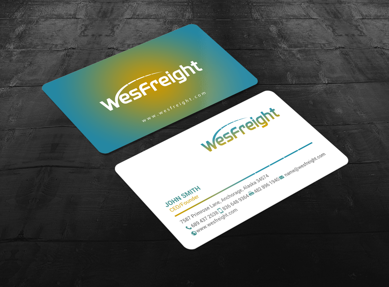 Business Card Design by chandrayaan.creative for Wesfreight | Design #14589911