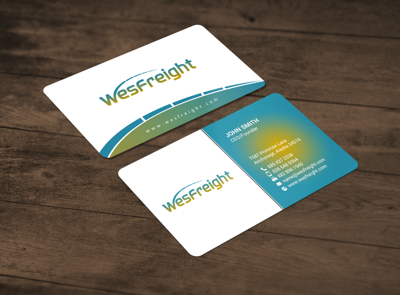 Business Card Design by chandrayaan.creative for Wesfreight | Design #14589929