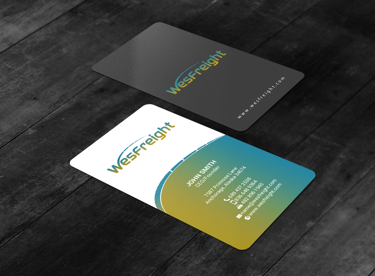 Diseño de Tarjeta de Presentación por chandrayaan.creative para Wesfreight | Diseño #14589930