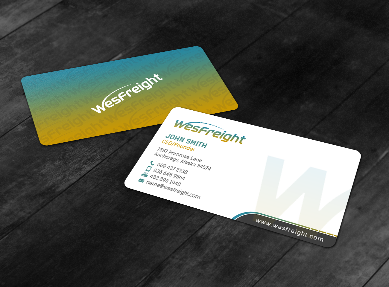Business Card Design by chandrayaan.creative for Wesfreight | Design #14592607
