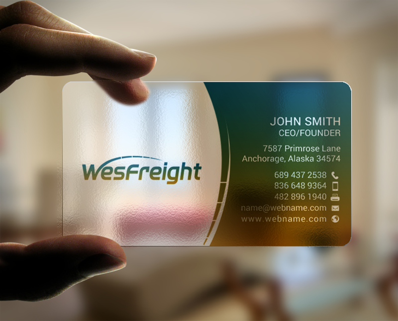 Diseño de Tarjeta de Presentación por chandrayaan.creative para Wesfreight | Diseño #14592621
