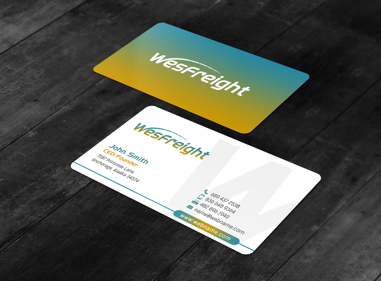 Business Card Design by chandrayaan.creative for Wesfreight | Design #14592622