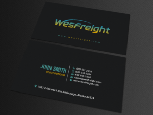 Business Card Design by chandrayaan.creative for Wesfreight | Design: #14593527