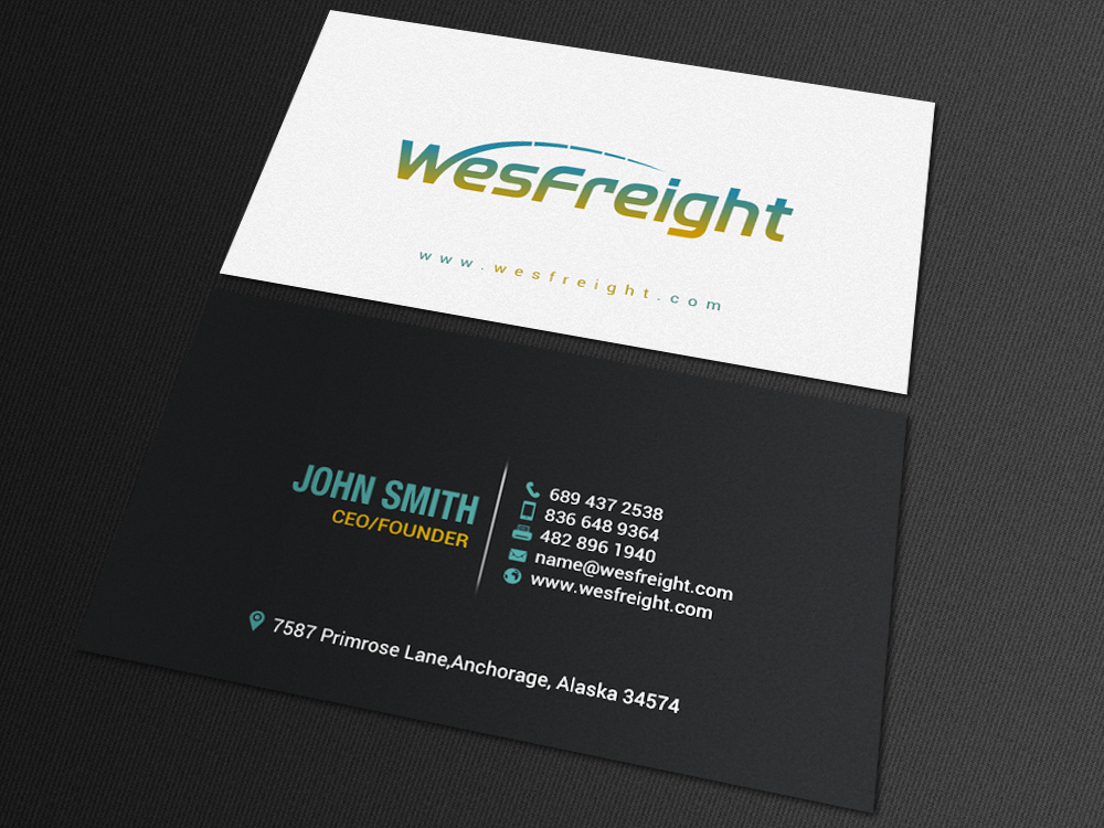 Business Card Design by chandrayaan.creative for Wesfreight | Design #14593528