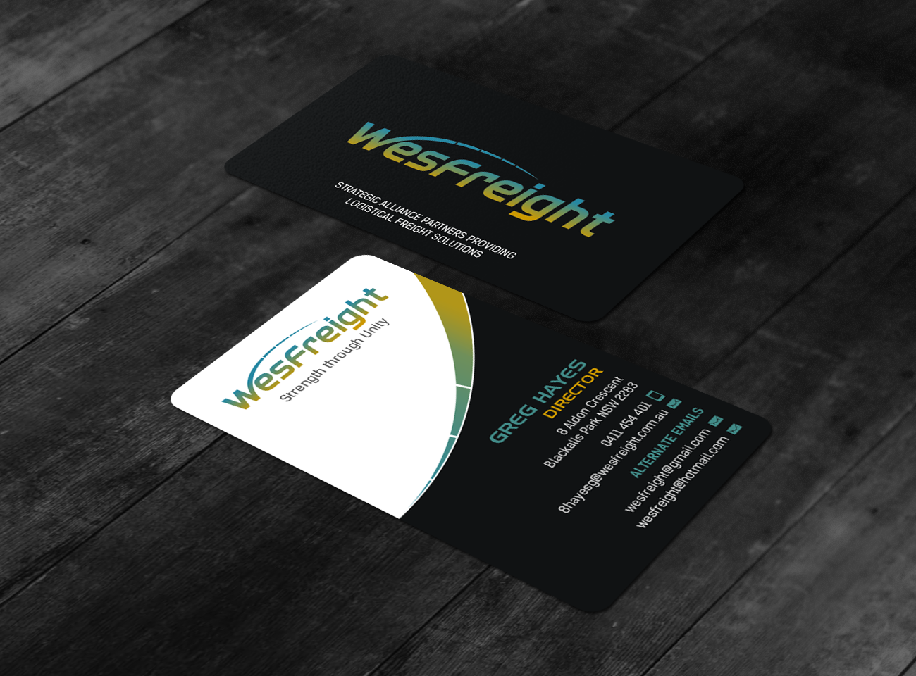 Business Card Design by chandrayaan.creative for Wesfreight | Design #14654168