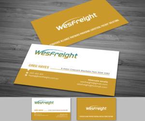 Business Card Design by Graphic Flame for Wesfreight | Design: #14586098