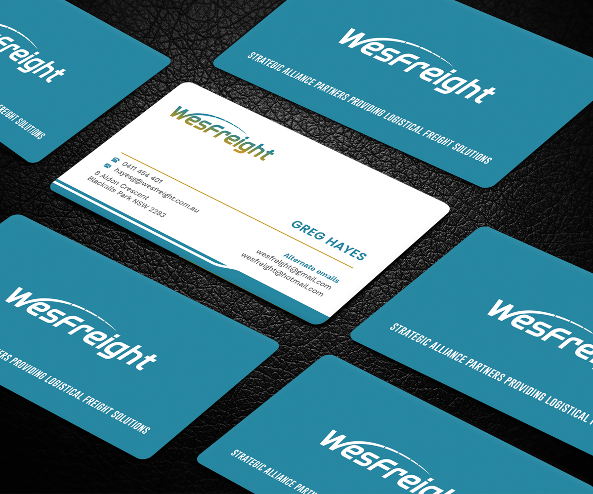 Business Card Design by Graphic Flame for Wesfreight | Design #14586100
