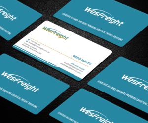 Business Card Design by Graphic Flame for Wesfreight | Design: #14586100