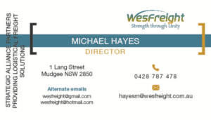 Business Card Design by broodoz22 for Wesfreight | Design #14622151