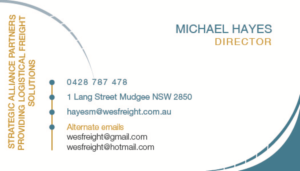 Business Card Design by broodoz22 for Wesfreight | Design: #14622280