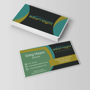 Business Card Design by creativelystunning for Wesfreight | Design #14610387
