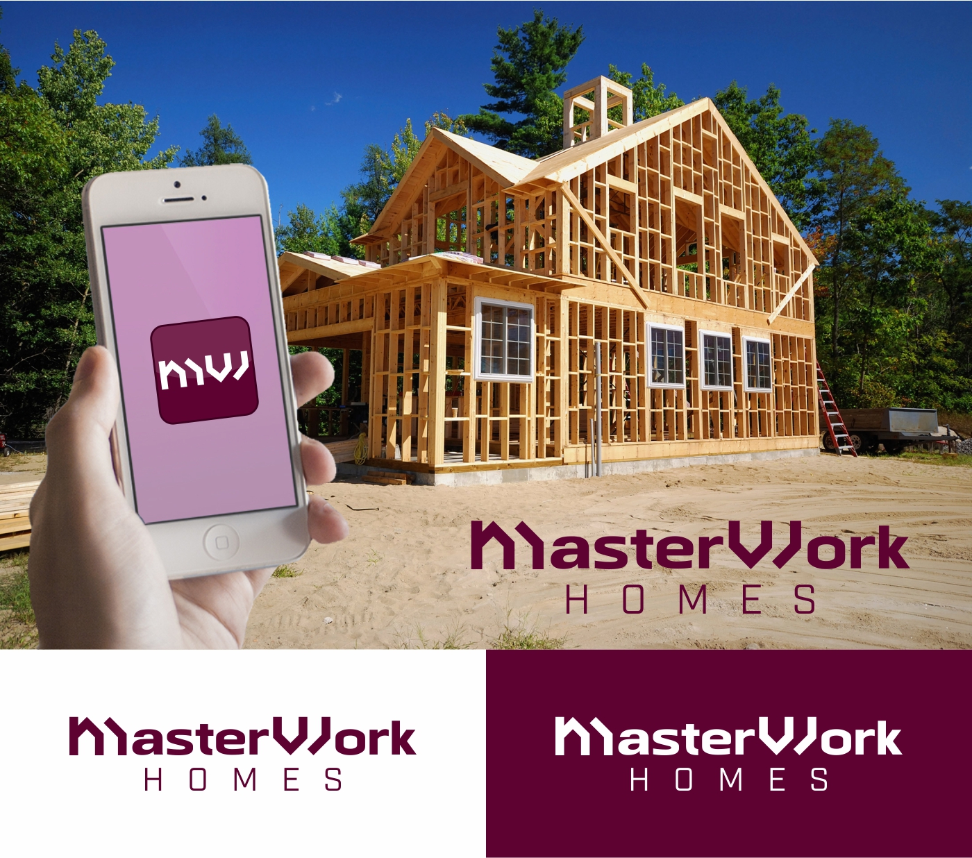 Logo Design by A t t i l a for MasterWork Homes Ltd. | Design #14621526