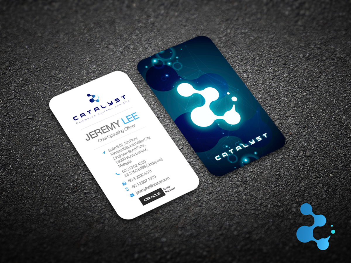 Visitenkarten-Design von lionx für Catalyst Commerce Systems Pte Ltd | Design #14600099