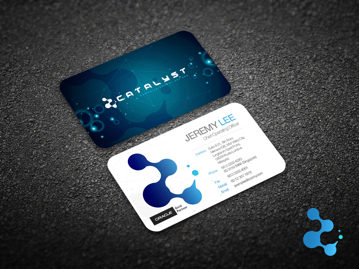 Visitenkarten-Design von lionx für Catalyst Commerce Systems Pte Ltd | Design #14600100