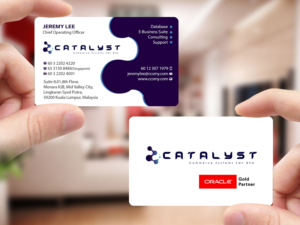 Business Card Design by Creations Box 2015 for Catalyst Commerce Systems Pte Ltd | Design: #14614955