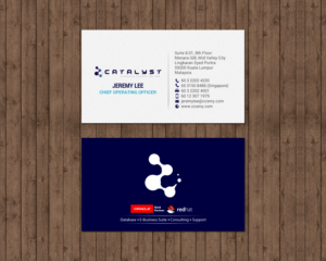 Business Card Design by chandrayaan.creative for Catalyst Commerce Systems Pte Ltd | Design: #14603574