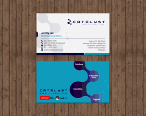 Business Card Design by chandrayaan.creative for Catalyst Commerce Systems Pte Ltd | Design: #14603600