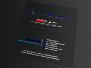 Business Card Design by chandrayaan.creative for Catalyst Commerce Systems Pte Ltd | Design: #14611860